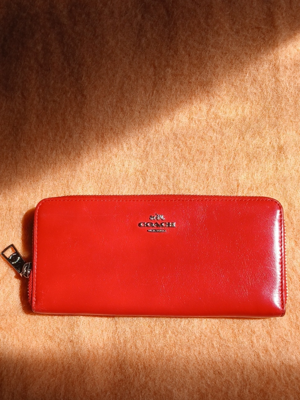 Coach Red Leather Wallet